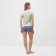 Homemade female set (T-shirt/shorts), light gray, size 50