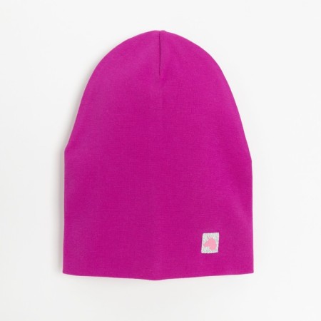 The hat is two-layer, the color is purple, size 46-50
