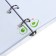 Notebook on rings, 80 sheets in the cell "avocado and donut", plastic cover, foil embossing, shift unit 70 g/m2