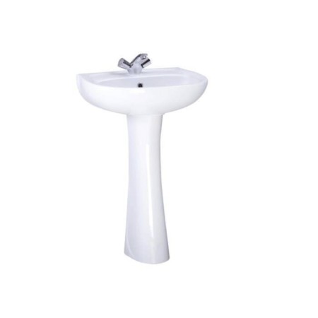 Washbatan Santeri 1.3111.5.s00.11b.0, 565 x 455 mm, without overflow, white color
