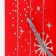 New Year. New Year's gift box, under the champagne "snake on red" with rope. pen 11*11*35 cm.