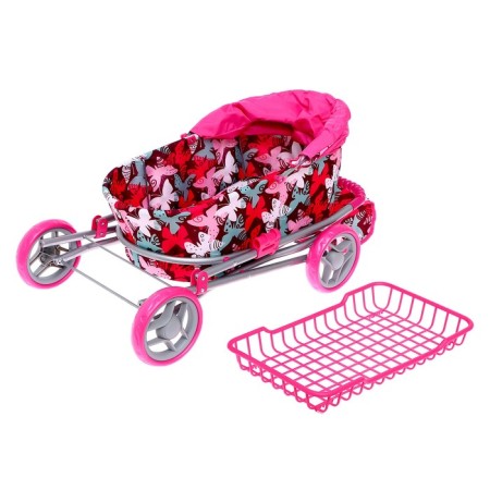 Stroller for dolls, universal, with a basket, with a bag-6
