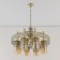 Suspended chandelier Citilux "emir" CL467183, 69x69x54 cm, 8x75W, E27, brown color