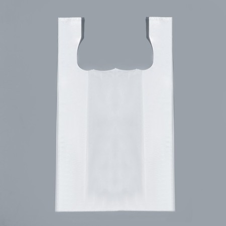 T -shirt package, polyethylene, white 24 x 42 cm, 8 μm