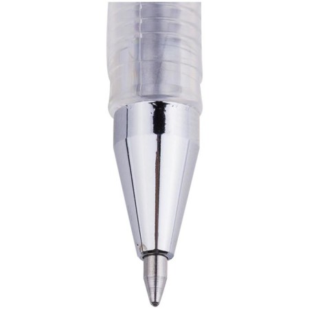 Gel pen Crown Hi-Jell Metallic, node 0.7 mm, ink silver-1