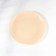 Ivory plate, glass, d = 21 cm, beige color