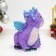 Piggy bank "Drakosh" Violet, 15.5x13x16cm