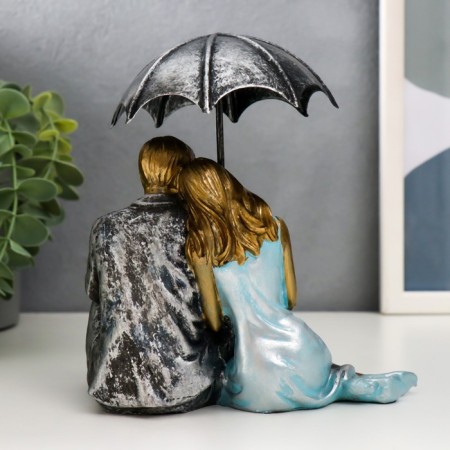 Souvenir Polystone Romance "In love with an umbrella" 17.5x14.5x10.5 cm-2