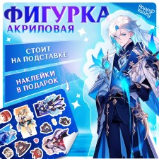 Anime figurine on the stand “Heaven’s Forces” with stickers, acrylic