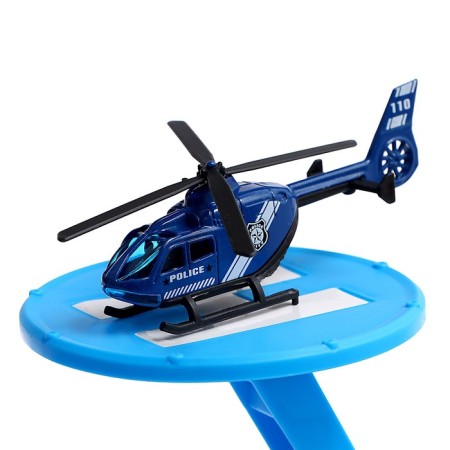 Parking "Police Party", with metal machines and helicopter-6