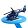 Parking "Police Party", with metal machines and helicopter