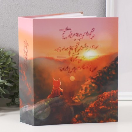 Photo album for 200 photos 10x15 cm, plastic. Cute Foxy sheets sunset-1