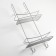 Shelf hinged for shower cabin 2-long "lagoon", color chromium