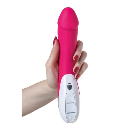 Vibrator Mystim Terrific Truman, silicone, pink color, 27 cm-6
