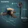 Bath mixer Zein Z3890, single -leaf, watering can 3 modes, hose, holder, black/Gold