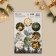 Paper stickers "Gift for you", for gifts, 14 x 21 cm, New Year