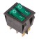 Klavima switch 250V 15A (6C) On-off green with double backlight (RWB-511, SC-797) Rexant