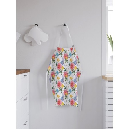 Apron kitchen with a photo print "Flower panel", adjustable, size OS-1