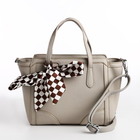 Bag Women's Tout with zipper, gray color-1