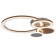 Luer with PDD "Ringo" 4XLED 100W 3000-6000K gold 60x50x10.5 cm