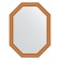 Mirror in the baguette frame, gold beads on bronze 60 mm, 56x71 cm