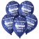 Latex ball 12 “Dad, you are our pride!”, Pastel, set 15 pcs., Color dark blue