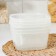 A set of food shares, 3 pcs, 700 ml, square, transparent
