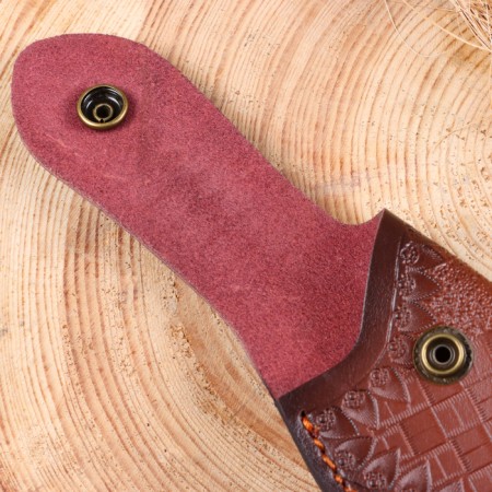 Scabbard - a knife cover, under a knife up to 12 x 4.5 cm, brown-4
