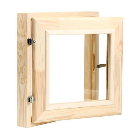 Window, 40 × 40cm, double glass, outer opening, needles-4