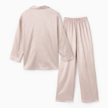 Female pajamas (shirt, trousers) KAFTAN "Leopard", Coffee, r.52-54-10