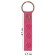 Leather keychain for a car key, strap, genuine leather, pink, paw