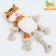 Textile toy with a rope "Kote" with a squeak, rustling, 26 x 28 cm