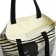 Bag Schoper without fastening, from textiles, beige color