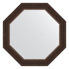 Mirror in the baguette frame, rosewood 62 mm, 56x56 cm
