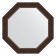 Mirror in the baguette frame, rosewood 62 mm, 56x56 cm