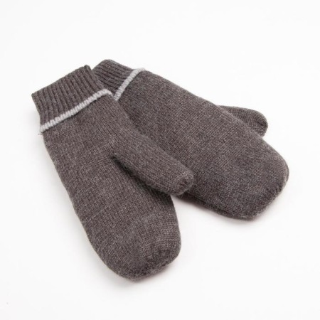 Women's mittens minaku is plain, size 6.5 central mere dark gray-1