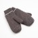 Women's mittens minaku is plain, size 6.5 central mere dark gray