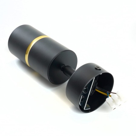 The lamp wall-flowing Feron ML1861, IP20, GU10, 35 W, 55x55x165 mm, black/gold color-3