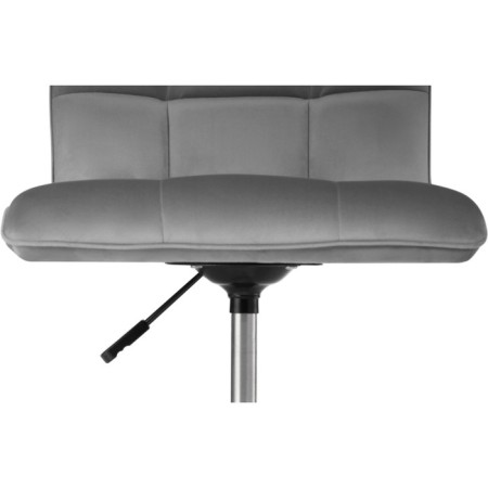 Computer chair ATV metal/velor, chrome/dark gray 42x57x86 cm-7