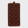 Form for chocolate of the share "balls", silicone, 20.5 × 10.2 cm, 15 cells (D = 2.8 cm), brown color