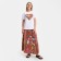 Women's costume (T -shirt/skirt), white/brown color, one size size