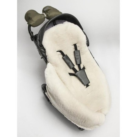 Winter Fur Fur Snowy Baby, size 85 cm, khaki color-3