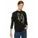 Female sweatshirt, size 42, black color