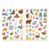 Stickers reusable "Living ABC", A4 format