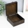 Casket wood chest "Mira" with rivets, brown 15x15x7.5 cm