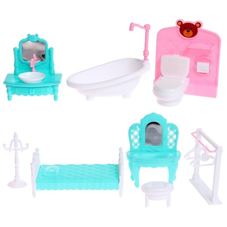 House for dolls "Mansion" with dolls and accessories-19