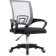 Computer chair Turin black/Light gray plastic/fabric, black/black 60x55x82 cm