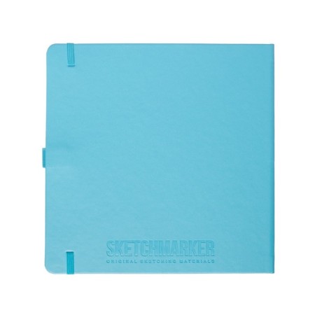Sketchmarker sketchbook, 200 x 200 mm, 80 sheets, solid boumvinyl cover, heavenly blue, block 140 g/m2-3