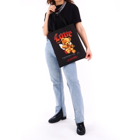 Bag Schoper "Bear Angel" 35 x 0.5 x 40, department without lightning, without lining, black-7