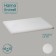 Professional cutting board, 40 × 30 × 1.8 cm, white color